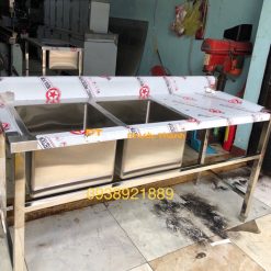 Chậu Rửa Công Nghiệp 2 Hố