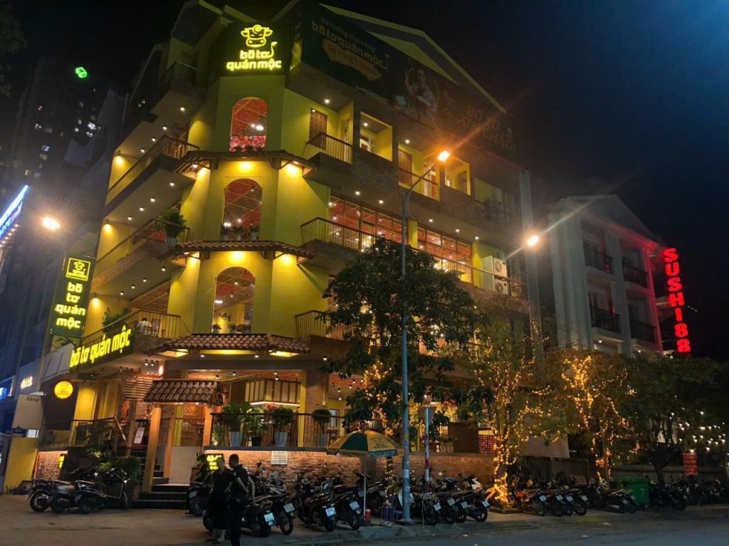 hệ thống bếp nhà hàng bò tơ quán mộc – HCM