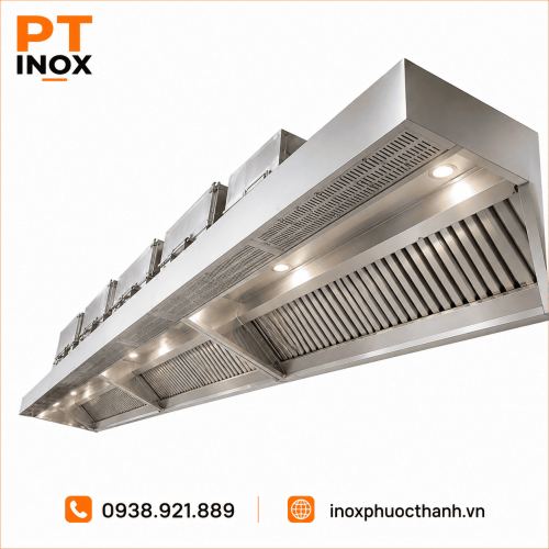 Chụp hút có cấp gió tươi inox