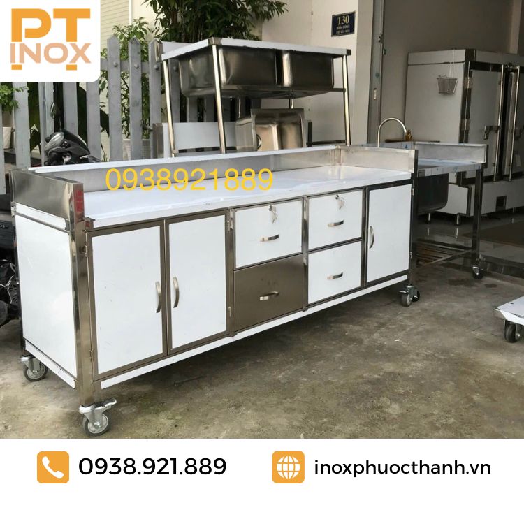 Tủ inox dạng hộc kéo - Image 4