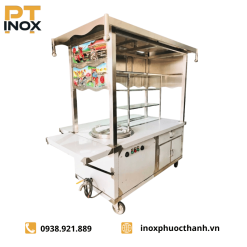 Xe mì tàu inox nấu điện