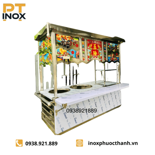Xe mì tàu inox nấu ga